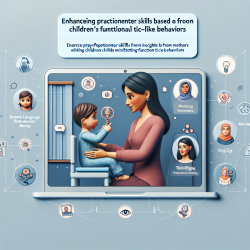 Enhancing Practitioner Skills: Insights from Mothers' Experiences with Children's Functional Tic-Like Behaviors || TinyEYE Online Therapy