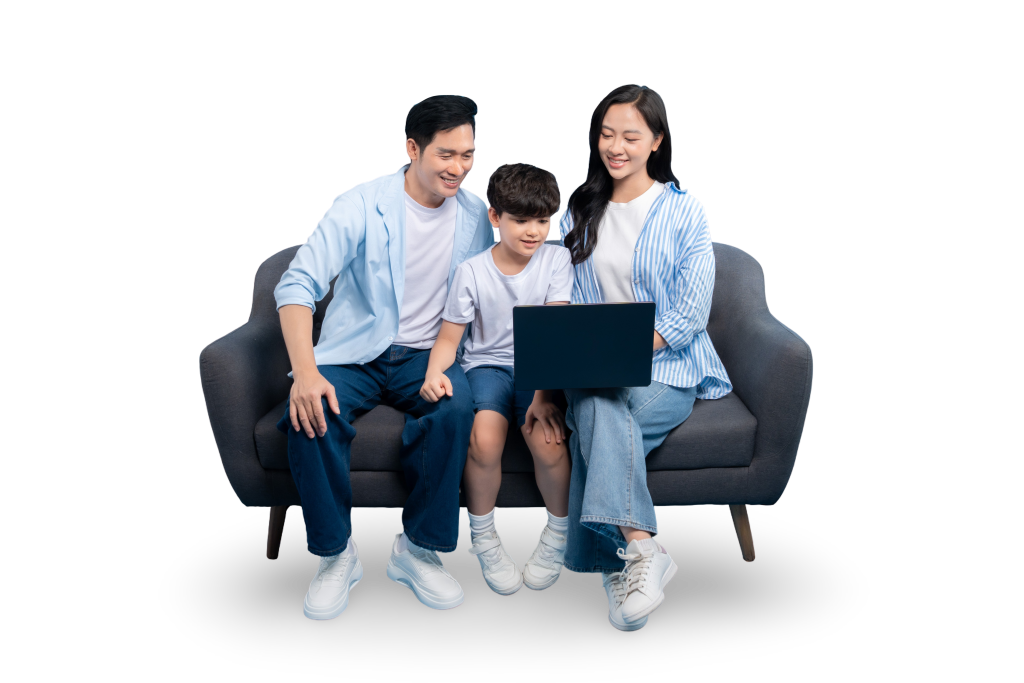 Teacher and student using a tablet during an online therapy session, representing TinyEYE's support for school districts